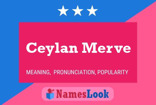 Ceylan Merve Name Poster