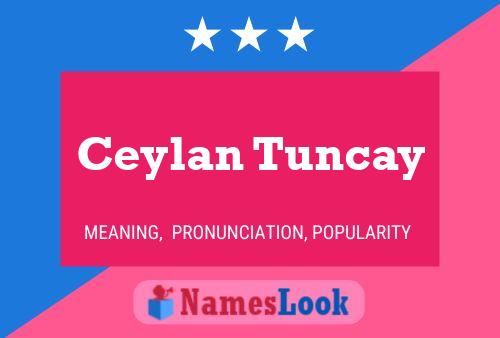 Ceylan Tuncay Name Poster