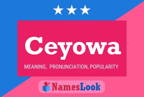 Ceyowa Name Poster