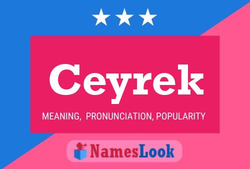 Ceyrek Name Poster