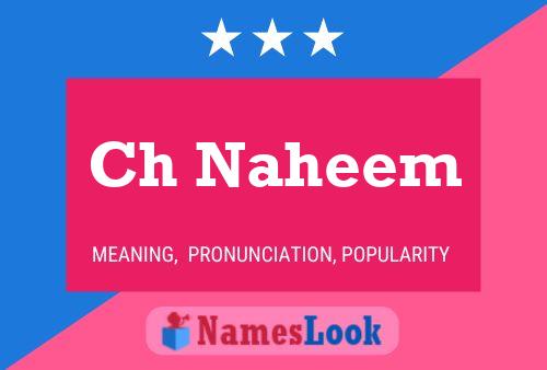 Ch Naheem Name Poster