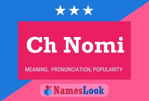 Ch Nomi Name Poster