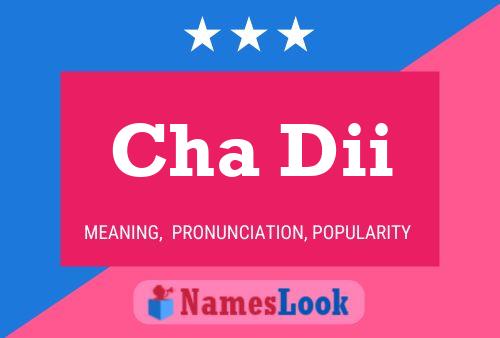 Cha Dii Name Poster