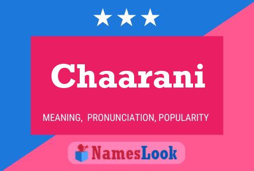 Chaarani Name Poster