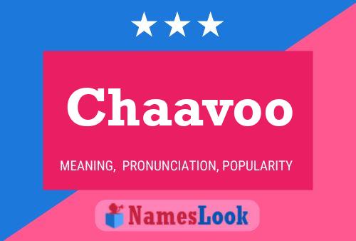 Chaavoo Name Poster