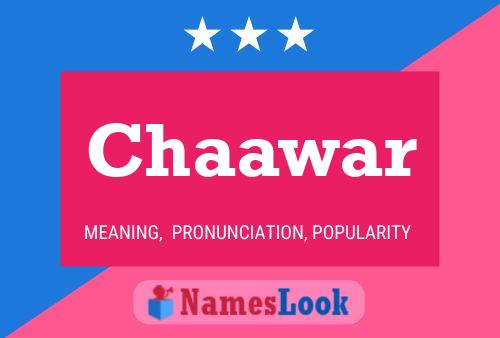 Chaawar Name Poster