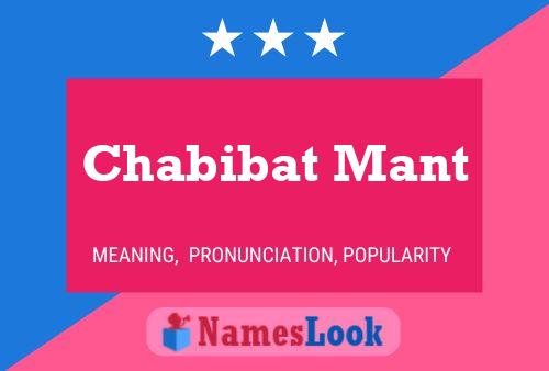 Chabibat Mant Name Poster