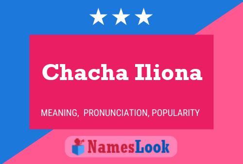 Chacha Iliona Name Poster