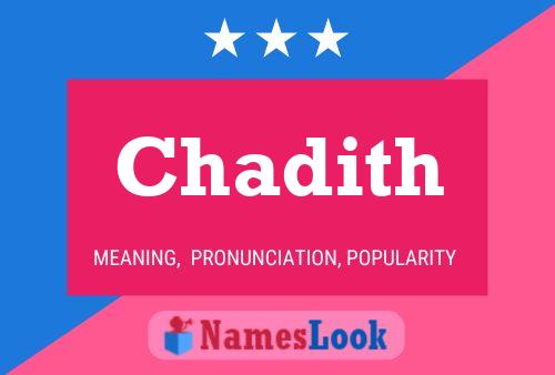 Chadith Name Poster