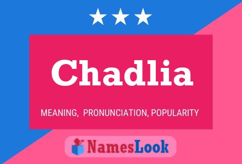 Chadlia Name Poster