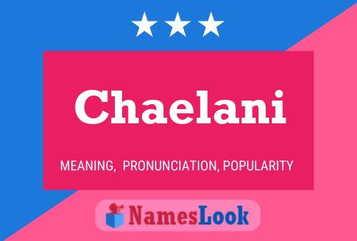 Chaelani Name Poster