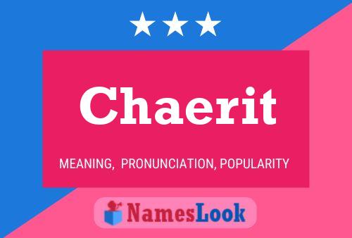 Chaerit Name Poster