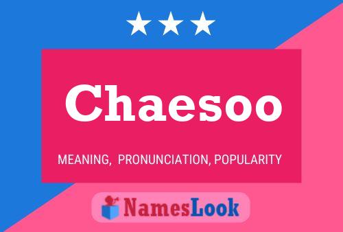 Chaesoo Name Poster