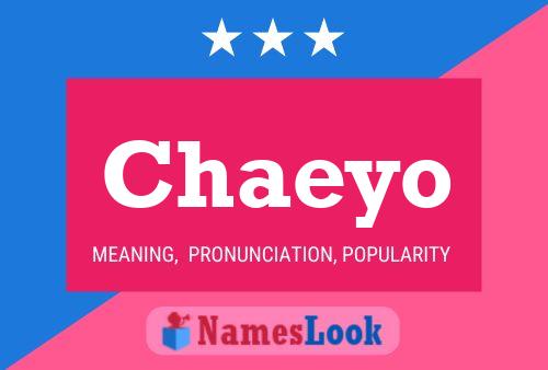 Chaeyo Name Poster