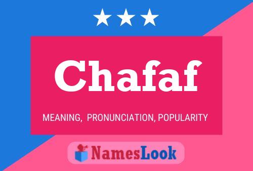 Chafaf Name Poster