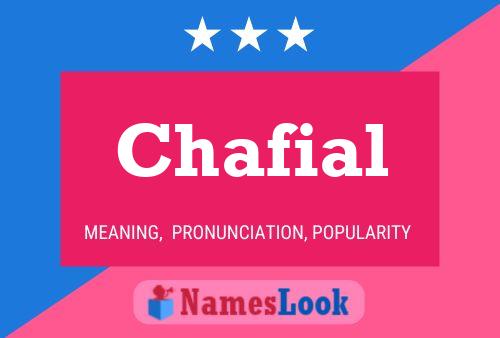 Chafial Name Poster