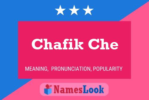 Chafik Che Name Poster