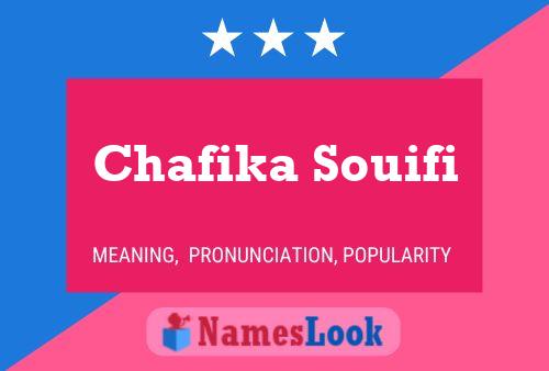 Chafika Souifi Name Poster