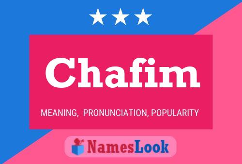 Chafim Name Poster