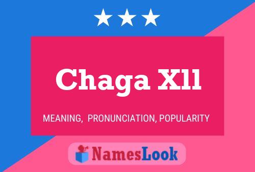 Chaga Xll Name Poster