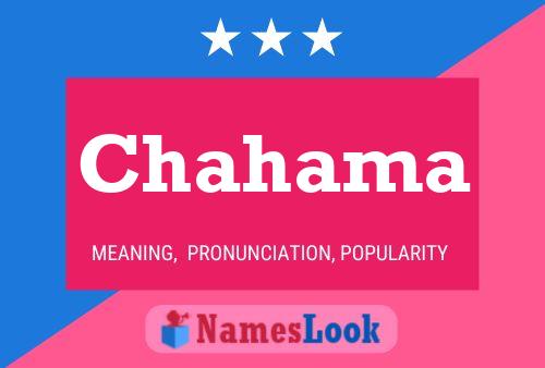 Chahama Name Poster