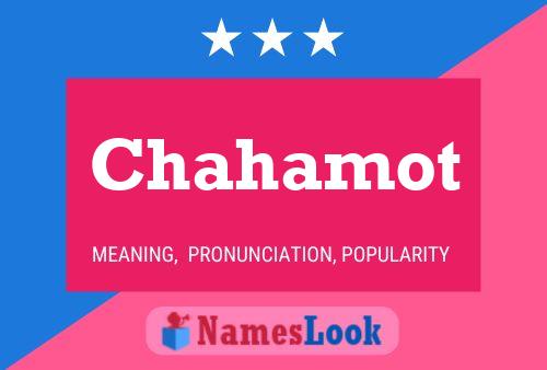 Chahamot Name Poster