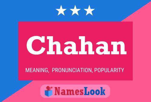 Chahan Name Poster