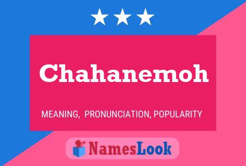 Chahanemoh Name Poster