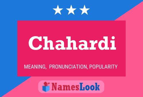 Chahardi Name Poster