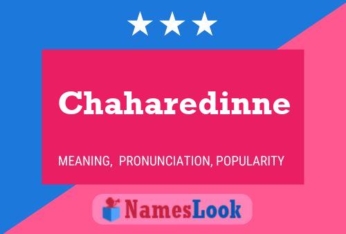 Chaharedinne Name Poster