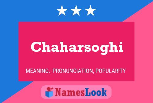 Chaharsoghi Name Poster