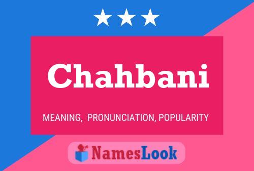 Chahbani Name Poster