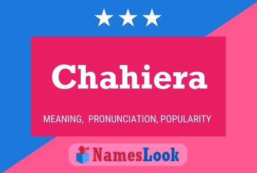 Chahiera Name Poster