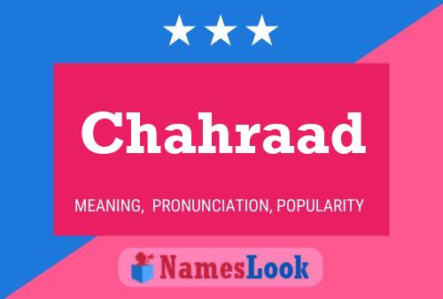 Chahraad Name Poster