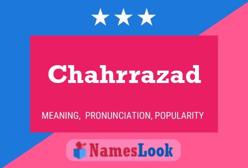 Chahrrazad Name Poster