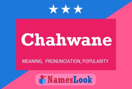 Chahwane Name Poster