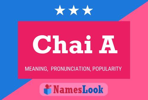 Chai A Name Poster