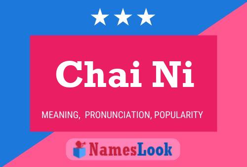 Chai Ni Name Poster