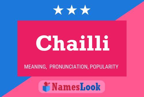 Chailli Name Poster