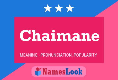 Chaimane Name Poster