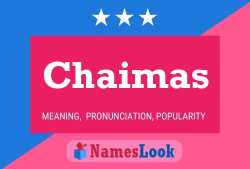 Chaimas Name Poster