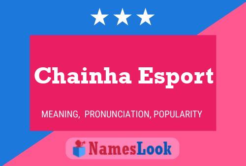 Chainha Esport Name Poster