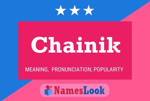 Chainik Name Poster