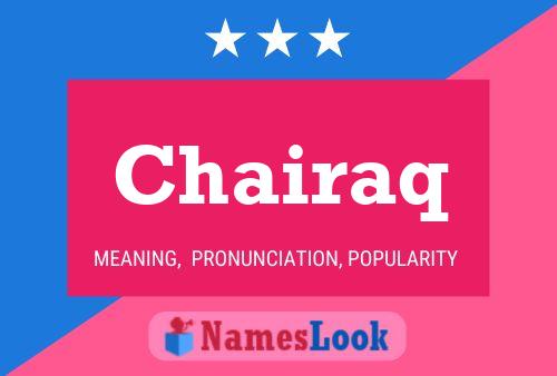 Chairaq Name Poster