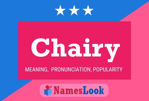 Chairy Name Poster