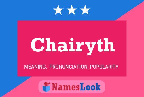 Chairyth Name Poster