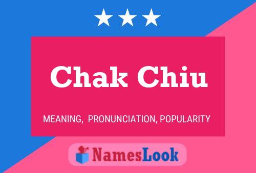 Chak Chiu Name Poster