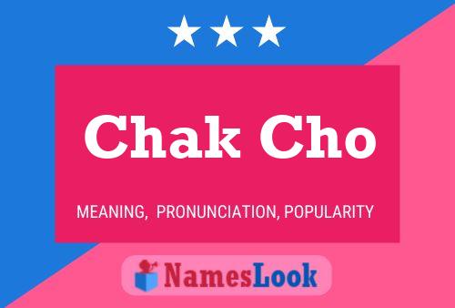 Chak Cho Name Poster