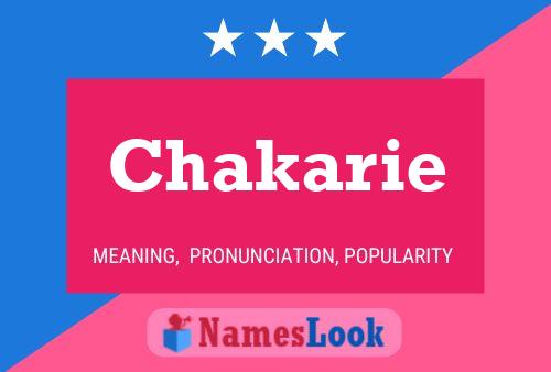 Chakarie Name Poster