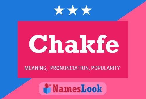 Chakfe Name Poster